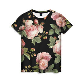 Женская футболка 3D с принтом Twenty One Pilots, розы как у Тайлера в Курске, 100% полиэфир ( синтетическое хлопкоподобное полотно) | прямой крой, круглый вырез горловины, длина до линии бедер | 21 пилотс | twentyonepilots | розы как у тайлера