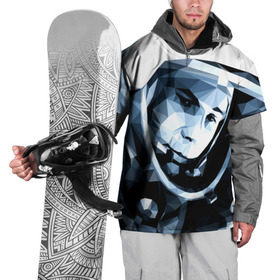 Накидка на куртку 3D с принтом Гагарин в Курске, 100% полиэстер |  | Тематика изображения на принте: поехали | полигоны | юрий