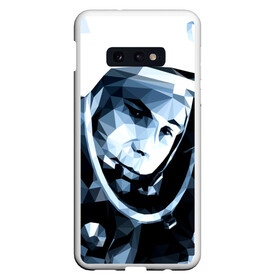 Чехол для Samsung S10E с принтом Гагарин в Курске, Силикон | Область печати: задняя сторона чехла, без боковых панелей | поехали | полигоны | юрий