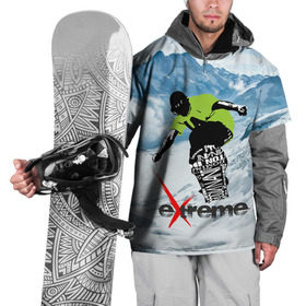 Накидка на куртку 3D с принтом Extreme в Курске, 100% полиэстер |  | extreme | snowboard | сноуборд | экстрим