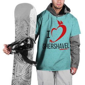 Накидка на куртку 3D с принтом Love Shershavel 2 в Курске, 100% полиэстер |  | Тематика изображения на принте: 