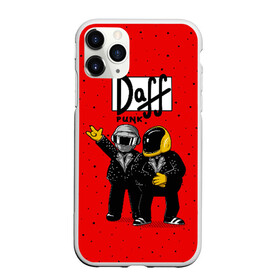 Чехол для iPhone 11 Pro Max матовый с принтом Daff Punk в Курске, Силикон |  | Тематика изображения на принте: donut | homer | music | simpson | барт | гомер | музыка | пончик | симпсон