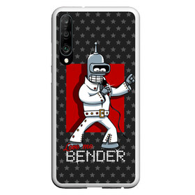 Чехол для Honor P30 с принтом Bender Presley в Курске, Силикон | Область печати: задняя сторона чехла, без боковых панелей | bender | elvis presley | fry | futurama | hermes | rock n roll | zoidberg | бендер | гермес | зойдберг | робот | рок н ролл | туранга | фрай | футурама | элвис пресли