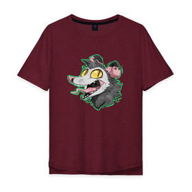 Мужская футболка хлопок Oversize с принтом Опоссум в Курске, 100% хлопок | свободный крой, круглый ворот, “спинка” длиннее передней части | animal | mouse | opossum | rat | животное | крыса | мышь | опоссум