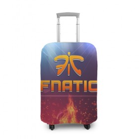 Чехол для чемодана 3D с принтом Fnatic Team в Курске, 86% полиэфир, 14% спандекс | двустороннее нанесение принта, прорези для ручек и колес | best team | fnatic | team