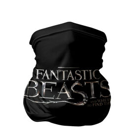 Бандана-труба 3D с принтом Fantastic Beasts в Курске, 100% полиэстер, ткань с особыми свойствами — Activecool | плотность 150‒180 г/м2; хорошо тянется, но сохраняет форму | Тематика изображения на принте: fantastic beasts | newt | scamander | ньют | саламандр