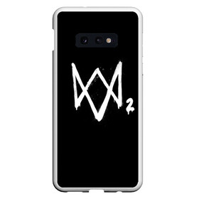 Чехол для Samsung S10E с принтом Watch Dogs 2 лого в Курске, Силикон | Область печати: задняя сторона чехла, без боковых панелей | logo | watchdogs
