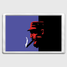 Магнит 45*70 с принтом Fidel в Курске, Пластик | Размер: 78*52 мм; Размер печати: 70*45 | Тематика изображения на принте: castro | che | fidel | guevara | гевара | кастро | фидель | че