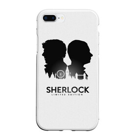 Чехол для iPhone 7Plus/8 Plus матовый с принтом Sherlock Edition в Курске, Силикон | Область печати: задняя сторона чехла, без боковых панелей | doctor | holmes | sherlock | watson | ватсон | доктор | профессор | холмс | шерлок