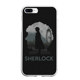 Чехол для iPhone 7Plus/8 Plus матовый с принтом Sherlock World в Курске, Силикон | Область печати: задняя сторона чехла, без боковых панелей | Тематика изображения на принте: doctor | holmes | холмс | шерлок