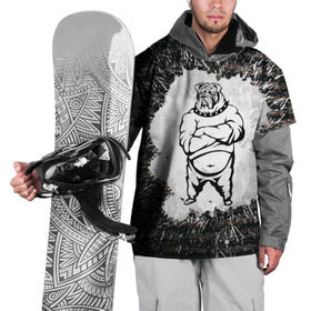 Накидка на куртку 3D с принтом Охранник бульдог Style в Курске, 100% полиэстер |  | Тематика изображения на принте: бульдог | качок | крутой | охрана | собака