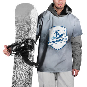 Накидка на куртку 3D с принтом Snowboarding в Курске, 100% полиэстер |  | Тематика изображения на принте: 