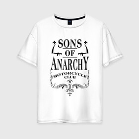 Женская футболка хлопок Oversize с принтом Сыны Анархии Whiskey в Курске, 100% хлопок | свободный крой, круглый ворот, спущенный рукав, длина до линии бедер
 | sons of anarchy | джекс | мотоциклы | сериал | сыны анархии