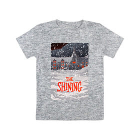 Детская футболка хлопок с принтом The Shining в Курске, 100% хлопок | круглый вырез горловины, полуприлегающий силуэт, длина до линии бедер | redrum | the shining | бар | кубрик | николсон | сияние | ужас