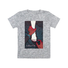 Детская футболка хлопок с принтом Lolita в Курске, 100% хлопок | круглый вырез горловины, полуприлегающий силуэт, длина до линии бедер | lolita | классика | книга | лак | лолита | набоков | ногти