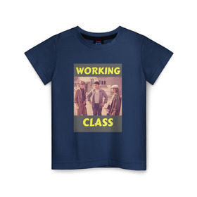 Детская футболка хлопок с принтом Афоня working class в Курске, 100% хлопок | круглый вырез горловины, полуприлегающий силуэт, длина до линии бедер | афоня | кино | ссср