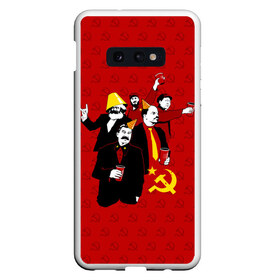 Чехол для Samsung S10E с принтом Communist Party в Курске, Силикон | Область печати: задняя сторона чехла, без боковых панелей | lenin | october | party | red | russia | soviet union | stalin | ussr | большевик | коммунист | красный | ленин | октябрь | пати | россия | советский союз | ссср | сталин