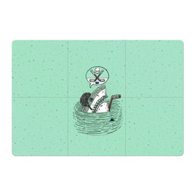 Магнитный плакат 3Х2 с принтом Акула хоккеист в Курске, Полимерный материал с магнитным слоем | 6 деталей размером 9*9 см | Тематика изображения на принте: fan | fish | hochey | ocean | predator | sea | shark | water | акула | вода | игра | лед | море | океан | рыба | фанат | хищник | хоккей | шайба