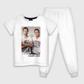 Детская пижама хлопок с принтом Cosmic Gate в Курске, 100% хлопок |  брюки и футболка прямого кроя, без карманов, на брюках мягкая резинка на поясе и по низу штанин
 | 