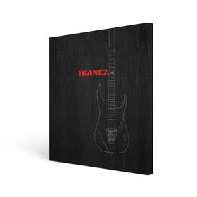 Холст квадратный с принтом Ibanez в Курске, 100% ПВХ |  | ibanez | айбанез | гитара | ибанез | электрогитара | электруха
