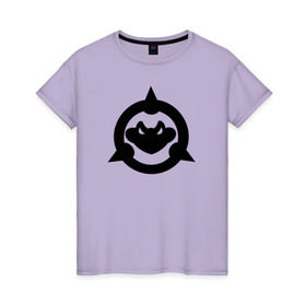 Женская футболка хлопок с принтом Battletoads в Курске, 100% хлопок | прямой крой, круглый вырез горловины, длина до линии бедер, слегка спущенное плечо | battletoads | game | logo | videogame | боевые_жабы | игра