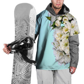 Накидка на куртку 3D с принтом Сакура в Курске, 100% полиэстер |  | Тематика изображения на принте: вишня | сакура | яблоня | япония