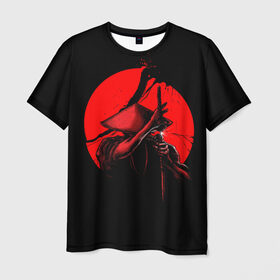 Мужская футболка 3D с принтом Сила самурая в Курске, 100% полиэфир | прямой крой, круглый вырез горловины, длина до линии бедер | china | galaxy | japan | moon | planet | samurai | space | воин | галактика | китай | космос | луна | мастер | планета | самурай | япония