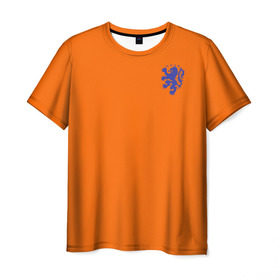 Мужская футболка 3D с принтом Сборная Голландии в Курске, 100% полиэфир | прямой крой, круглый вырез горловины, длина до линии бедер | holland | голландия | нидерланды