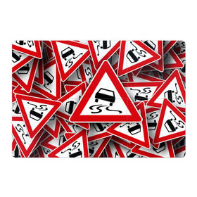 Магнитный плакат 3Х2 с принтом Дорожный знак 1 в Курске, Полимерный материал с магнитным слоем | 6 деталей размером 9*9 см | автомобиль | гонки | дорога | драйв | знак | пдд | скорость