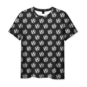 Мужская футболка 3D с принтом Versus Battle в Курске, 100% полиэфир | прямой крой, круглый вырез горловины, длина до линии бедер | battle | grime | hip hop | music | rap | versus | баттл | версус | грайм | музыка | пошумим | рэп | хип хоп