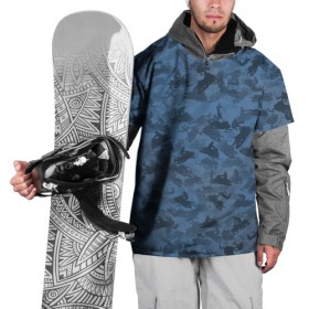 Накидка на куртку 3D с принтом Камуфляж со снегоходами в Курске, 100% полиэстер |  | Тематика изображения на принте: зима | милитари | синий | снег | снегоход | текстура | экстремальный | экстрим
