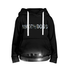 Детская толстовка 3D с принтом Watch Dogs 2 в Курске, 100% полиэстер | двухслойный капюшон со шнурком для регулировки, мягкие манжеты на рукавах и по низу толстовки, спереди карман-кенгуру с мягким внутренним слоем | dogs | ubisoft | watch | watchdogs | псы | сторожевые | хакер