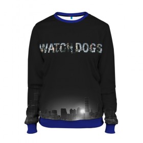 Женский свитшот 3D с принтом Watch Dogs 2 в Курске, 100% полиэстер с мягким внутренним слоем | круглый вырез горловины, мягкая резинка на манжетах и поясе, свободная посадка по фигуре | dogs | ubisoft | watch | watchdogs | псы | сторожевые | хакер