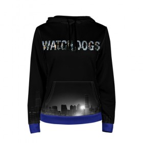 Женская толстовка 3D с принтом Watch Dogs 2 в Курске, 100% полиэстер  | двухслойный капюшон со шнурком для регулировки, мягкие манжеты на рукавах и по низу толстовки, спереди карман-кенгуру с мягким внутренним слоем. | dogs | ubisoft | watch | watchdogs | псы | сторожевые | хакер