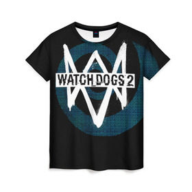 Женская футболка 3D с принтом Watch Dogs 2 в Курске, 100% полиэфир ( синтетическое хлопкоподобное полотно) | прямой крой, круглый вырез горловины, длина до линии бедер | dogs | ubisoft | watch | watchdogs | псы | сторожевые | хакер