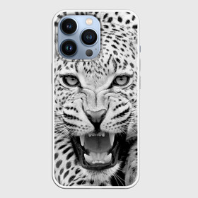 Чехол для iPhone 13 Pro с принтом Леопард в Курске,  |  | animal | eyes | jaws | leopard | malicious | predator | spotted | teeth | wild | взгляд | дикий | животное | злой | клыки | леопард | оскал | пасть | пятнистый | хищник