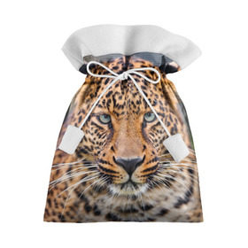 Подарочный 3D мешок с принтом Леопард в Курске, 100% полиэстер | Размер: 29*39 см | animal | leopard | look | predator | spotted | wild | взгляд | дикий | животное | леопард | пятнистый | хищник