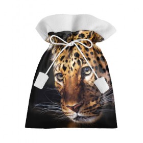 Подарочный 3D мешок с принтом Леопард в Курске, 100% полиэстер | Размер: 29*39 см | animal | leopard | look | predator | spotted | wild | взгляд | дикий | животное | леопард | пятнистый | хищник