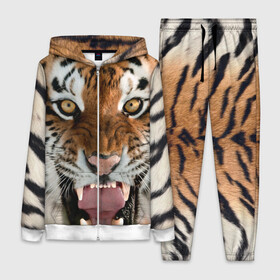 Женский костюм 3D с принтом Тигр в Курске,  |  | animal | predator | striped | tiger | view | wild | взгляд | дикий | животное | полосатый | тигр | хищник