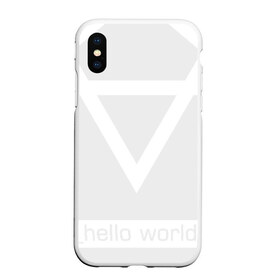 Чехол для iPhone XS Max матовый с принтом _hello world в Курске, Силикон | Область печати: задняя сторона чехла, без боковых панелей | watch dogs 2