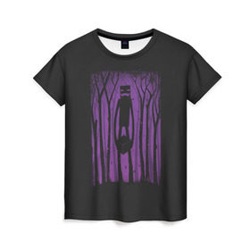 Женская футболка 3D с принтом MINECRAFT в Курске, 100% полиэфир ( синтетическое хлопкоподобное полотно) | прямой крой, круглый вырез горловины, длина до линии бедер | minecraft | shadows | майнкрафт