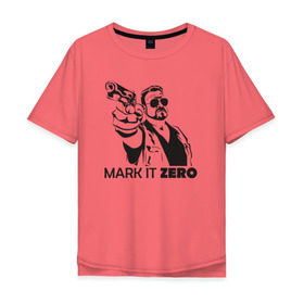 Мужская футболка хлопок Oversize с принтом Walter Sobchak в Курске, 100% хлопок | свободный крой, круглый ворот, “спинка” длиннее передней части | the big lebowski | walter sobchak | большой лебовски