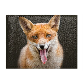 Обложка для студенческого билета с принтом Лиса в Курске, натуральная кожа | Размер: 11*8 см; Печать на всей внешней стороне | animal | fox | look | predator | red | sly | wild | взгляд | дикая | животное | лиса | рыжая | хитрая | хищник