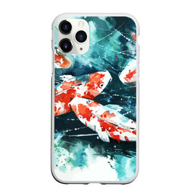 Чехол для iPhone 11 Pro матовый с принтом Koi Fish (карпы кои) в Курске, Силикон |  | bright | brocade | carp | color | decorative | depth | exotic | fish | koi | koi fish | sea | water | вода | глубина | декоративные | карпы | кои | море | парчовый | рыбки | цвет | экзотические | яркий