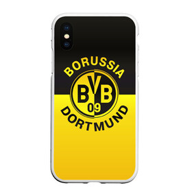 Чехол для iPhone XS Max матовый с принтом Borussia Dortmund FC в Курске, Силикон | Область печати: задняя сторона чехла, без боковых панелей | боруссия | германия | дортмунд | клуб | фк | футбол | футбольный