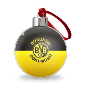 Ёлочный шар с принтом Borussia Dortmund FC в Курске, Пластик | Диаметр: 77 мм | боруссия | германия | дортмунд | клуб | фк | футбол | футбольный