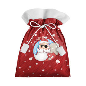 Подарочный 3D мешок с принтом HoHoHo в Курске, 100% полиэстер | Размер: 29*39 см | 2017 год | deer | ho | merry christmas | new year | santa | дед мороз | зима | клаус | новый год | ночь | праздник | рождество | санта | снег