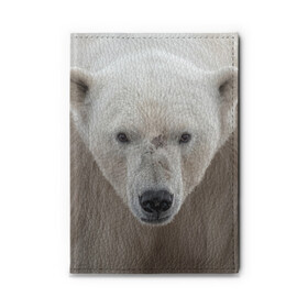 Обложка для автодокументов с принтом Белый медведь в Курске, натуральная кожа |  размер 19,9*13 см; внутри 4 больших “конверта” для документов и один маленький отдел — туда идеально встанут права | Тематика изображения на принте: animal | bear | eyes | head | north | polar | predator | white | wild | белый | взгляд | голова | дикий | животное | медведь | полярный | север | хищник
