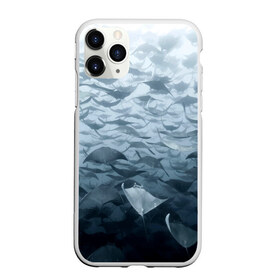 Чехол для iPhone 11 Pro матовый с принтом Электрические скаты в Курске, Силикон |  | Тематика изображения на принте: depth | fish | lot | ocean | power | rays | school | sea | water | вода | глубина | косяк | много | море | океан | рыбы | скаты | электрические