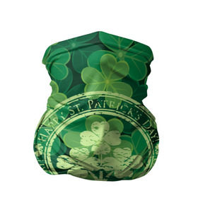 Бандана-труба 3D с принтом Ireland, Happy St. Patrick`s Day в Курске, 100% полиэстер, ткань с особыми свойствами — Activecool | плотность 150‒180 г/м2; хорошо тянется, но сохраняет форму | background | clover | four | green | happy st. patricks day | holiday | ireland | leaf | petal | plant | print | зеленый | ирландия | клевер | лепесток | лист | печать | праздник | растение | счастливого святого патрика | фон | четыре